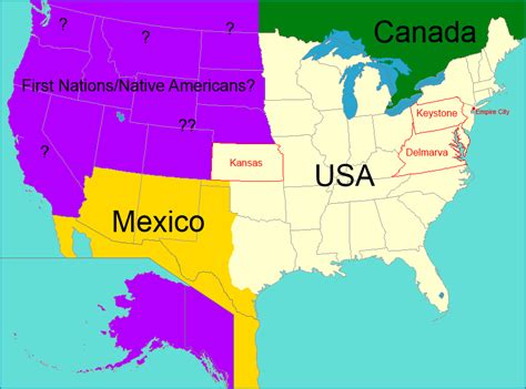 Map and History of Steven Universe's USA : .